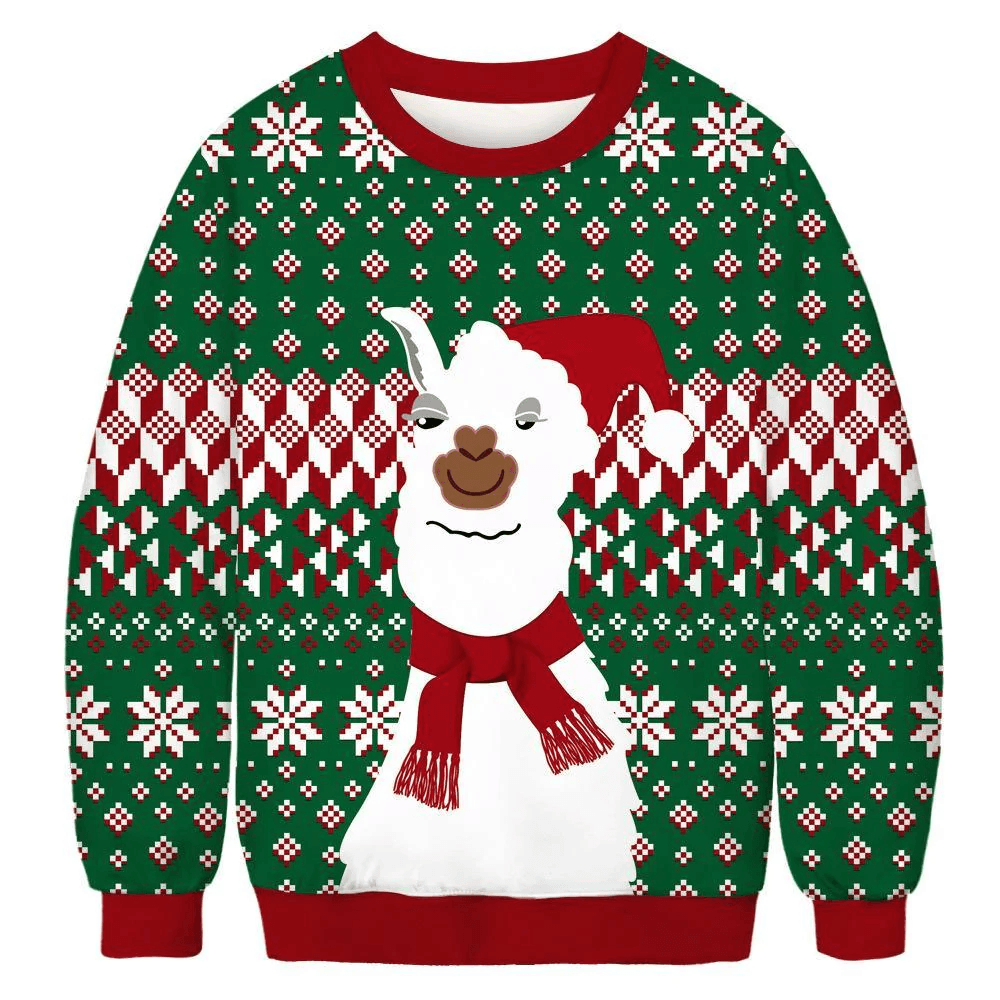 Lovely The Alpaca Christmas Ugly Sweater