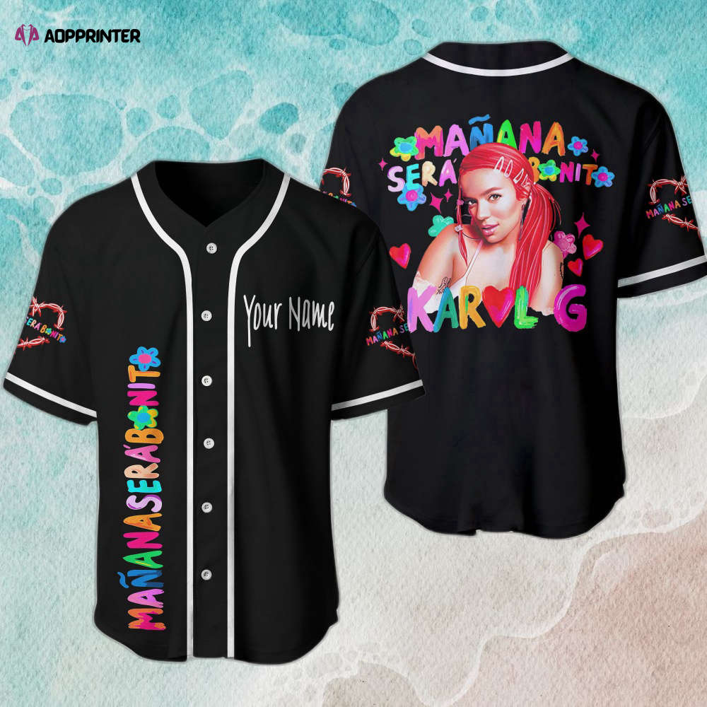 Maana Sera Bonito & La Bichota Jerseys Karol G Merchandise & New Album Custom Baseball Jersey