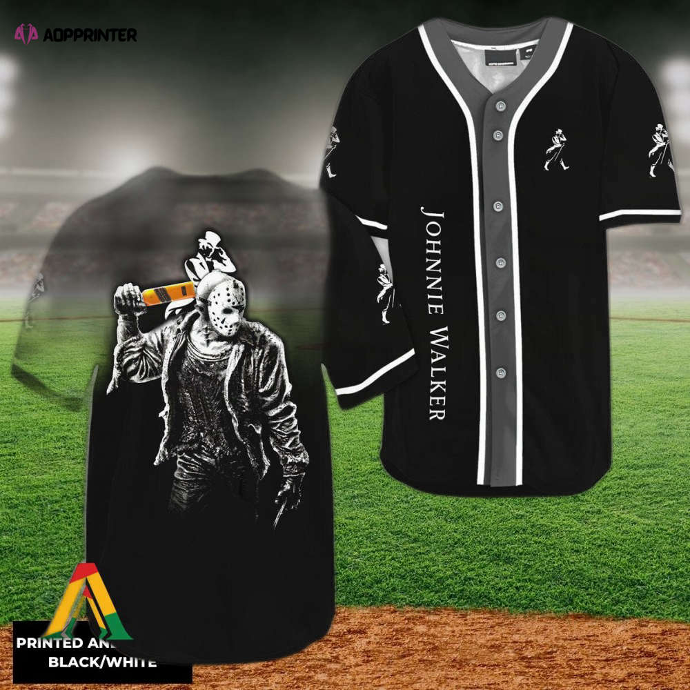 Halloween Horror Characters Natural Ice Baseball Jersey – Spooky Style for the Perfect Halloween Look!