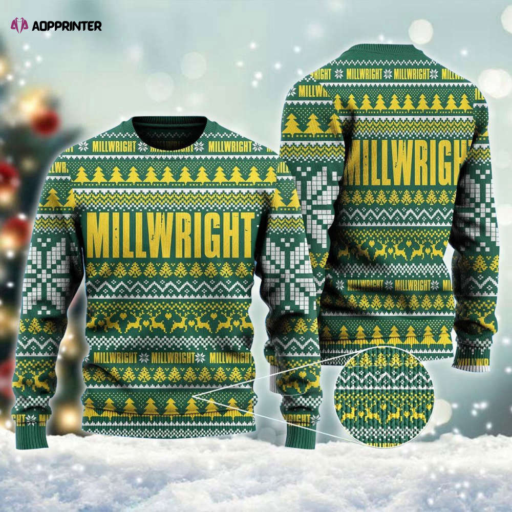 Cute Christmas Seamless Pattern Ugly Sweater