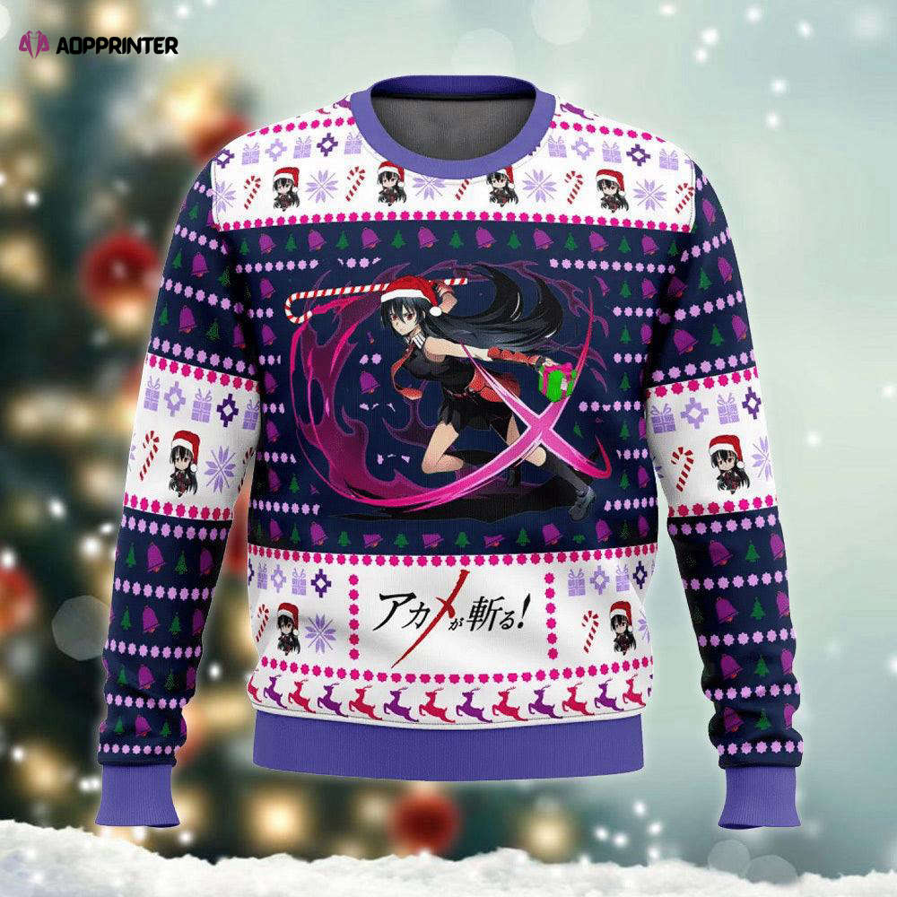 Merry Xmas Akame Ga Kill Ugly Sweater: Festive & Stylish Anime-Inspired Attire