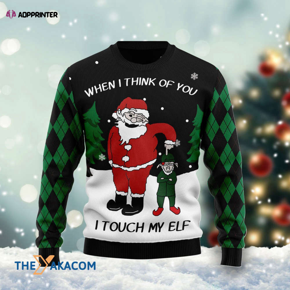 Merry Xmas Elf Sweater: Touch My Elf & Spread Christmas Cheer! Perfect Gift!