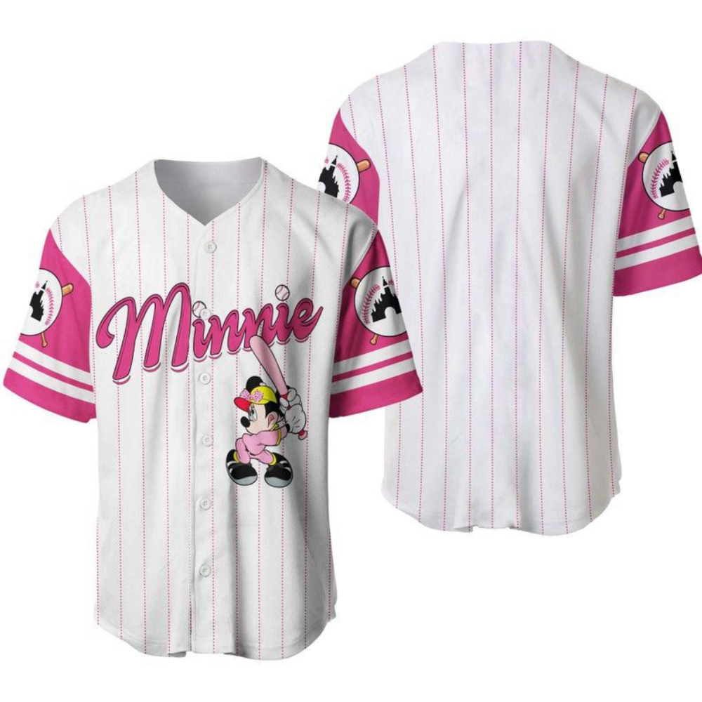 Minnie Mouse Disney Baseball Jersey: Perfect Gift for Disney Lovers