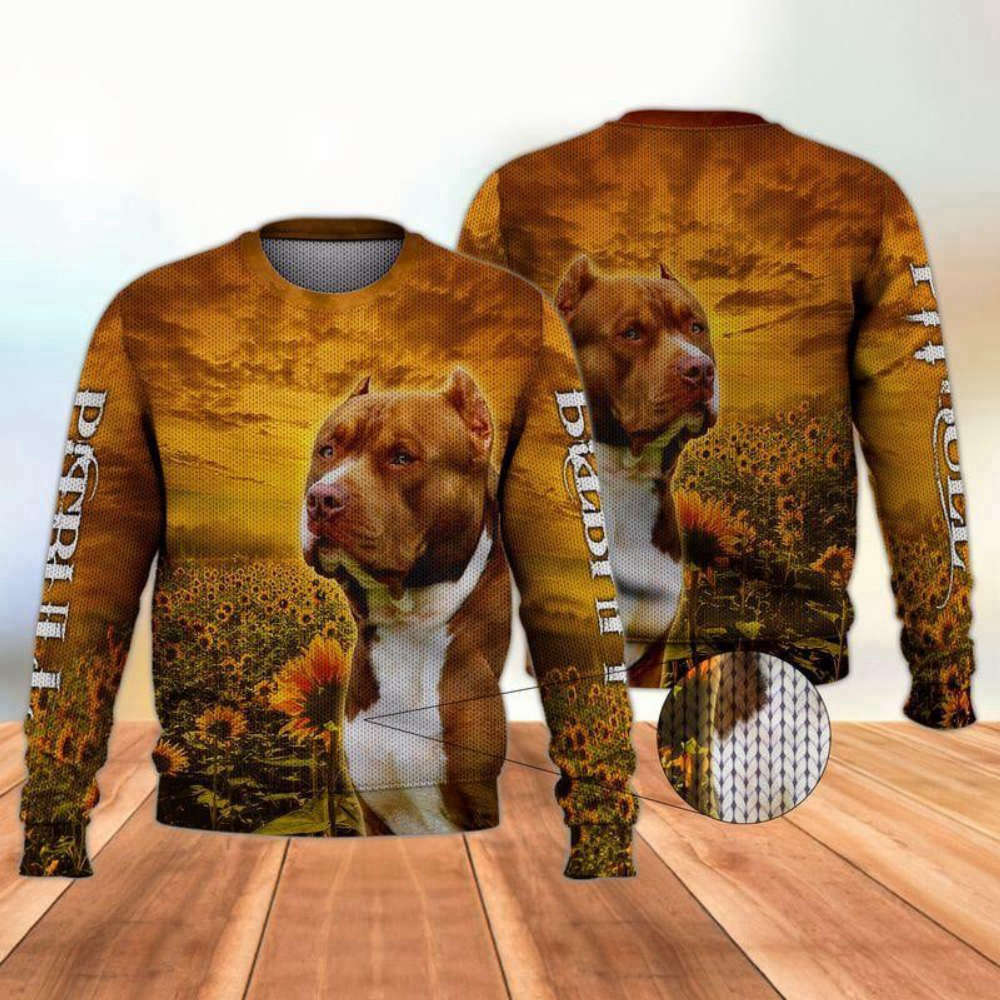 Pitbull Dog Ugly Christmas Sweater