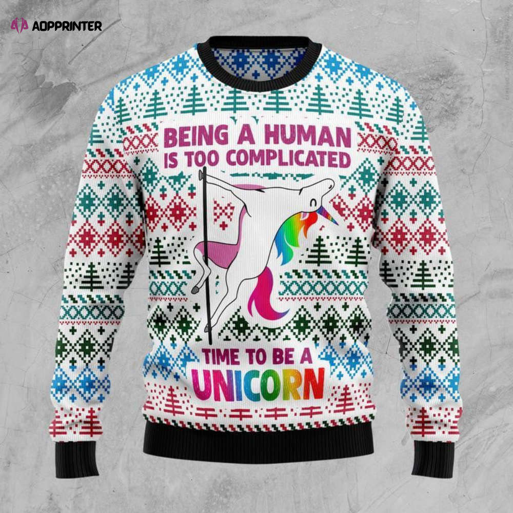 Sparkle this Christmas with Our Be A Unicorn Ugly Sweater