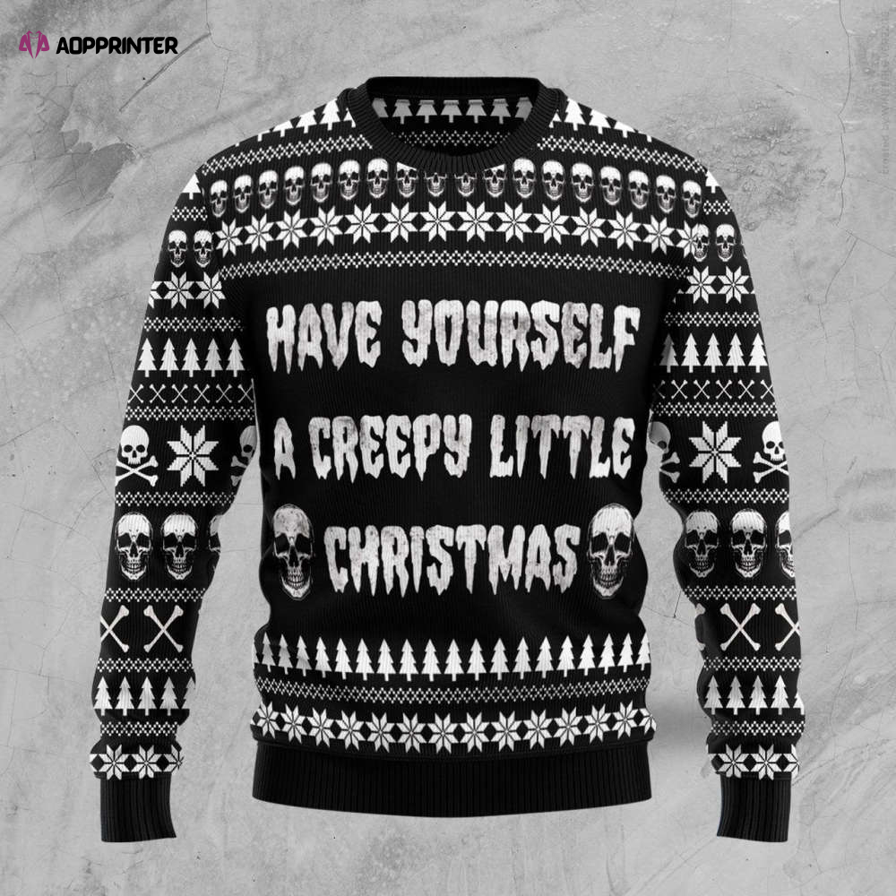 Spooktacular Ugly Christmas Sweater: Embrace the Creepy Festive Vibes!