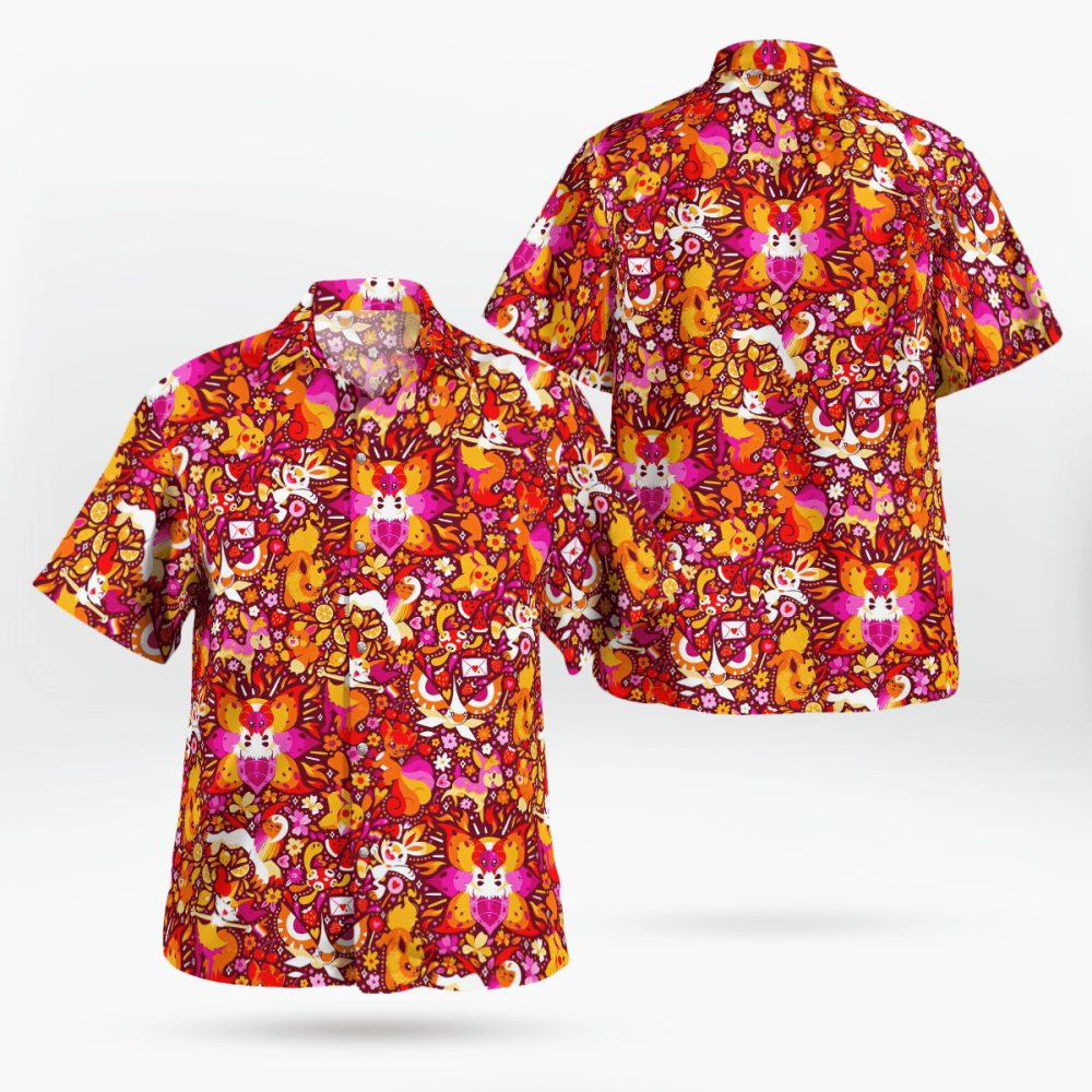 Stylish Fire System Pokemon Hawaiian Shirt – Ignite Your Style with Pokémon!