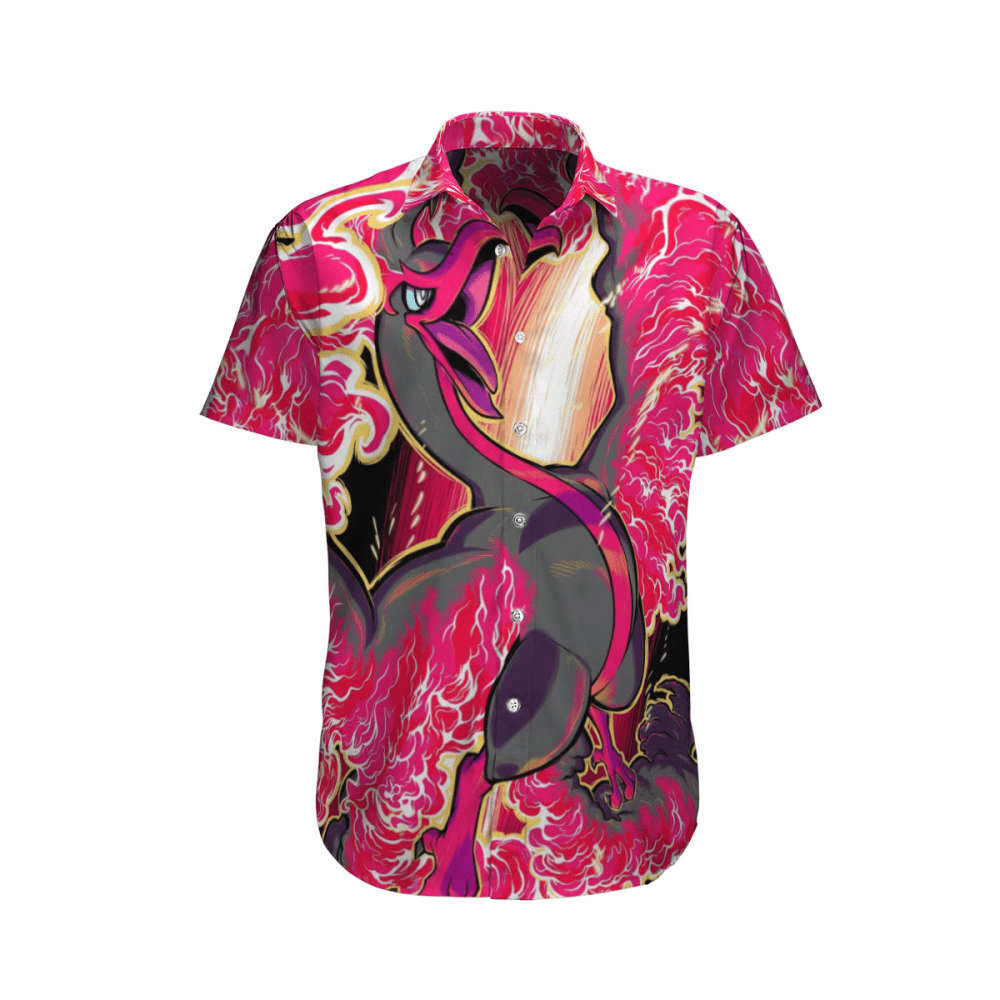 Stylish Pokemon Ho-oh Hawaiian Shirt: Embrace Hawaiian Vibes with Iconic Pokemon Design