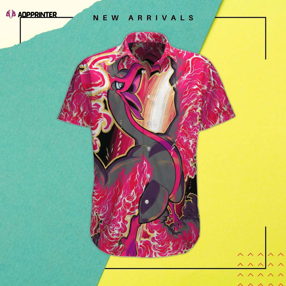 Stylish Pokemon Ho-oh Hawaiian Shirt: Embrace Hawaiian Vibes with Iconic Pokemon Design