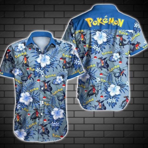 Stylish Tlmus Pokemon Garchomp Hawaiian Shirt – Perfect for Pokemon Fans