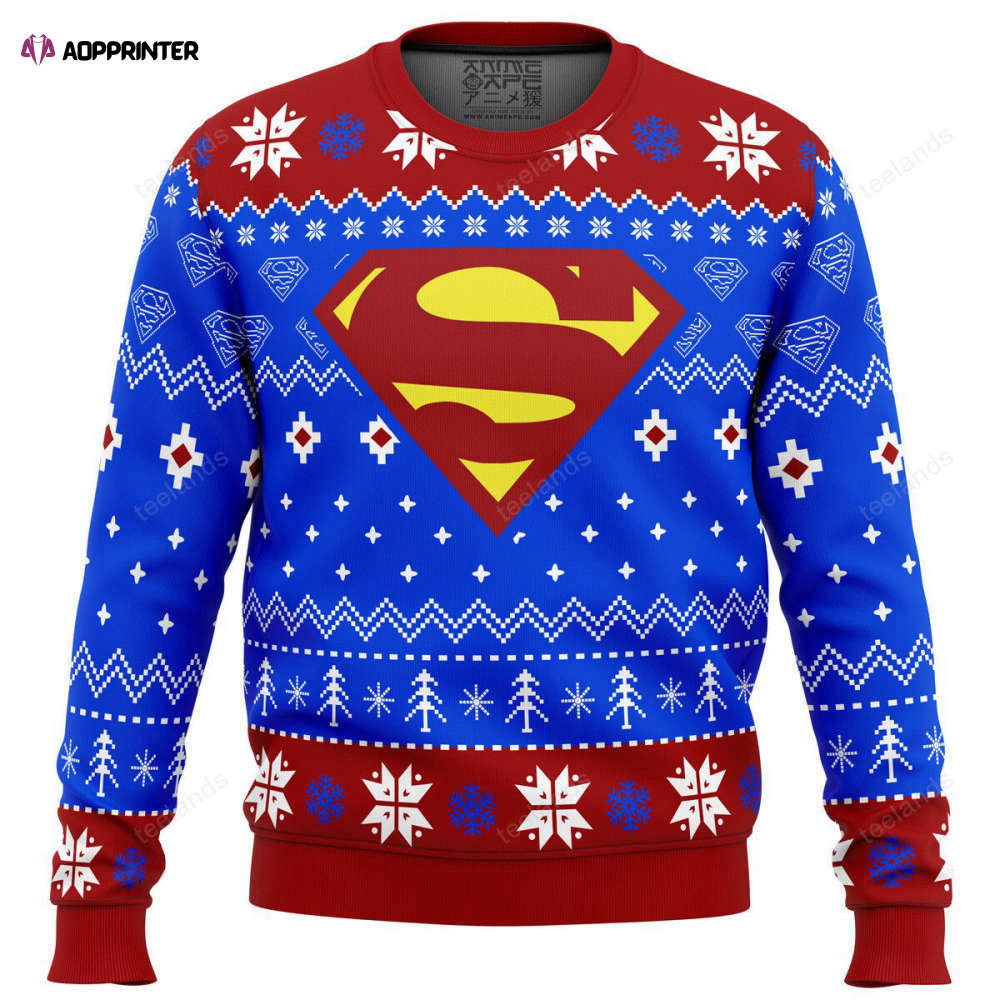 Superman Christmas Sweater: Festive & Stylish Holiday Apparel