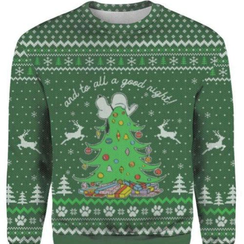 To All A Good Night Ugly Christmas Sweater – Festive Holiday Apparel