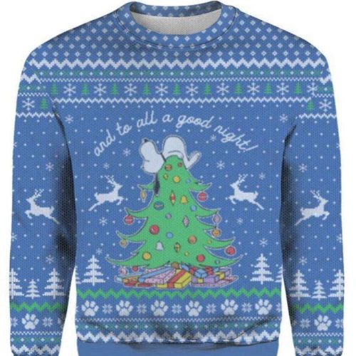 To All A Good Night Ugly Christmas Sweater – Festive Holiday Apparel