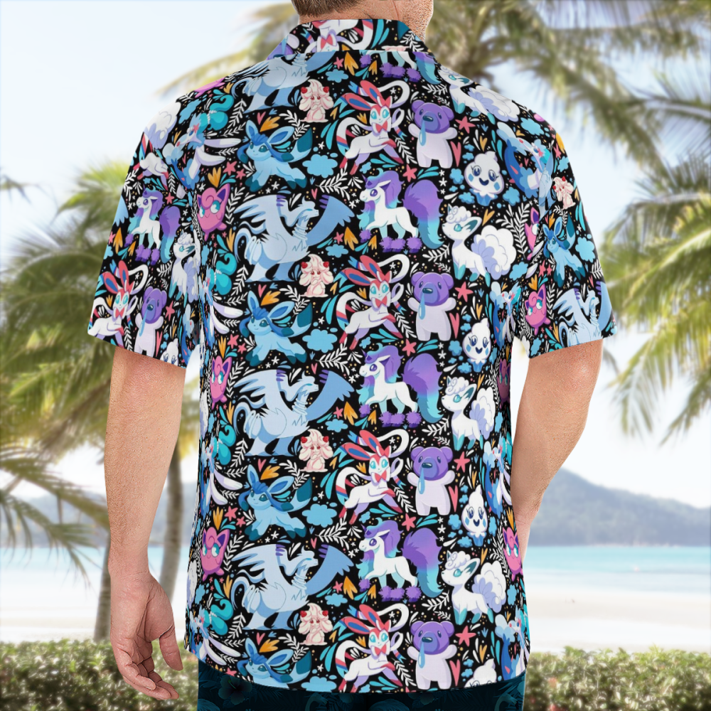 Tropical Ice Pokemon Hawaiian Shirt: Cool Stylish and Fun!