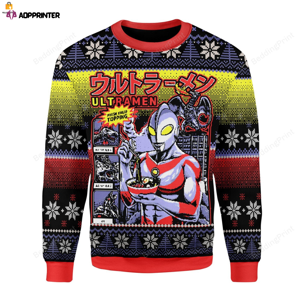 Ultraman Ugly Christmas Sweater: Festive and Fun Holiday Attire