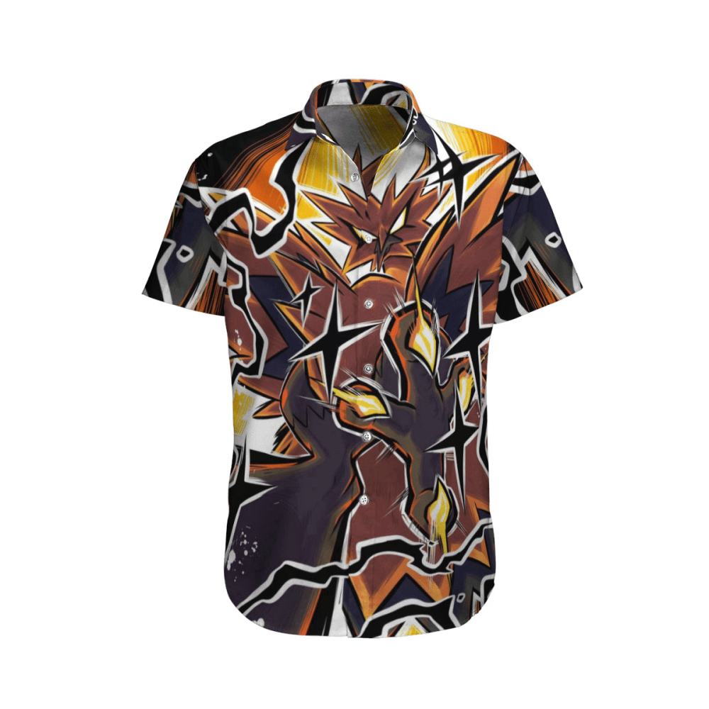 Unleash Your Style with Pokemon Zapdos Hawaiian Shirt – Vibrant Design for Pokemon Fans