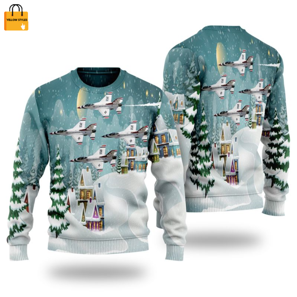 Shop the Stylish US Air Force Thunderbirds Ugly Christmas Sweater