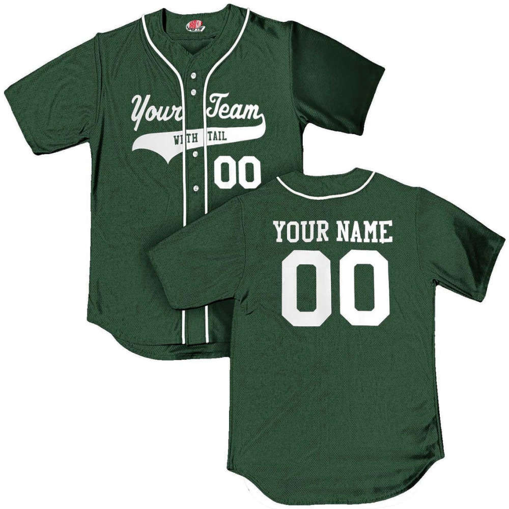 Vibrant Custom Team Jesus Green Baseball Jersey Adult Unisex S – 5XL Sizes