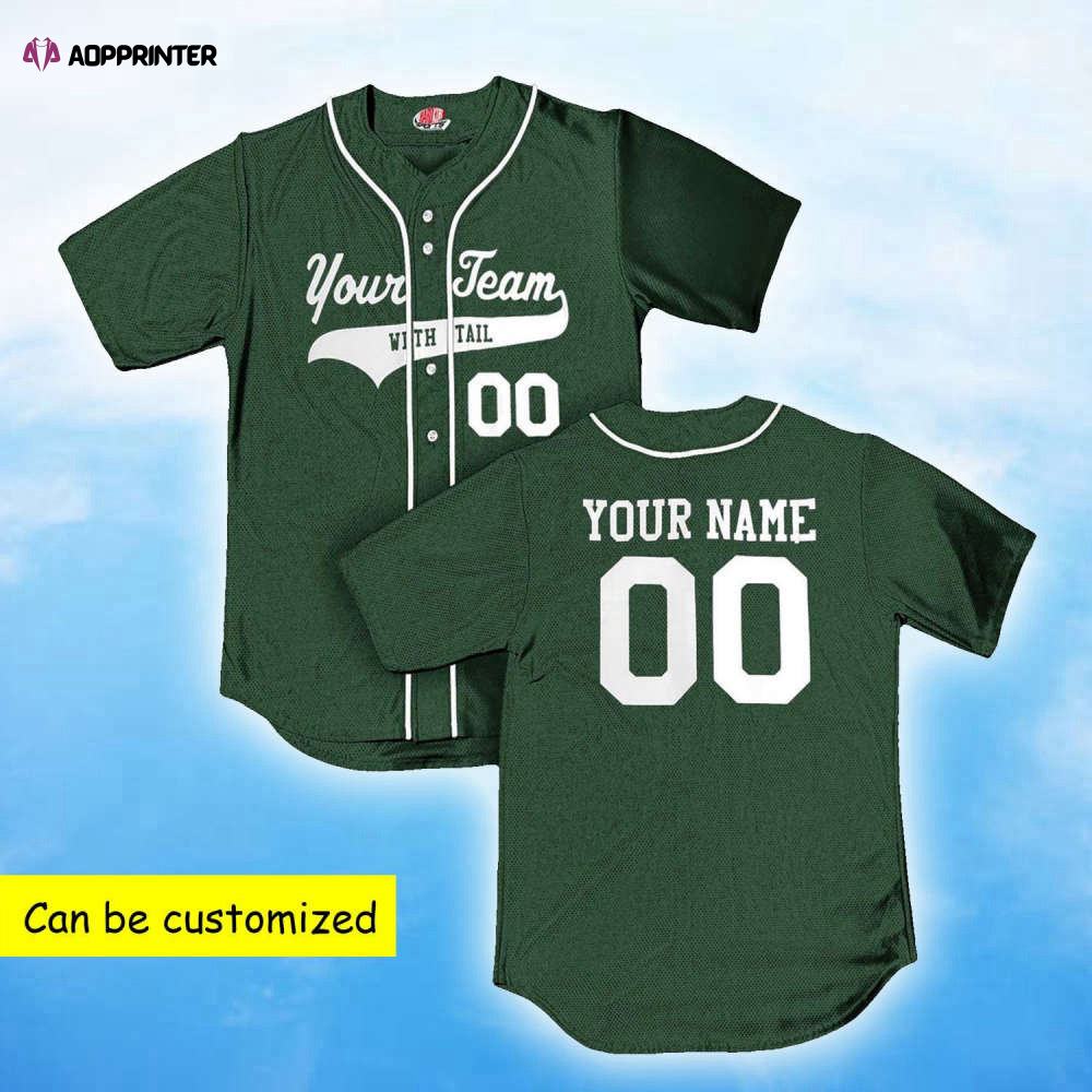 Vibrant Custom Team Jesus Green Baseball Jersey Adult Unisex S – 5XL Sizes