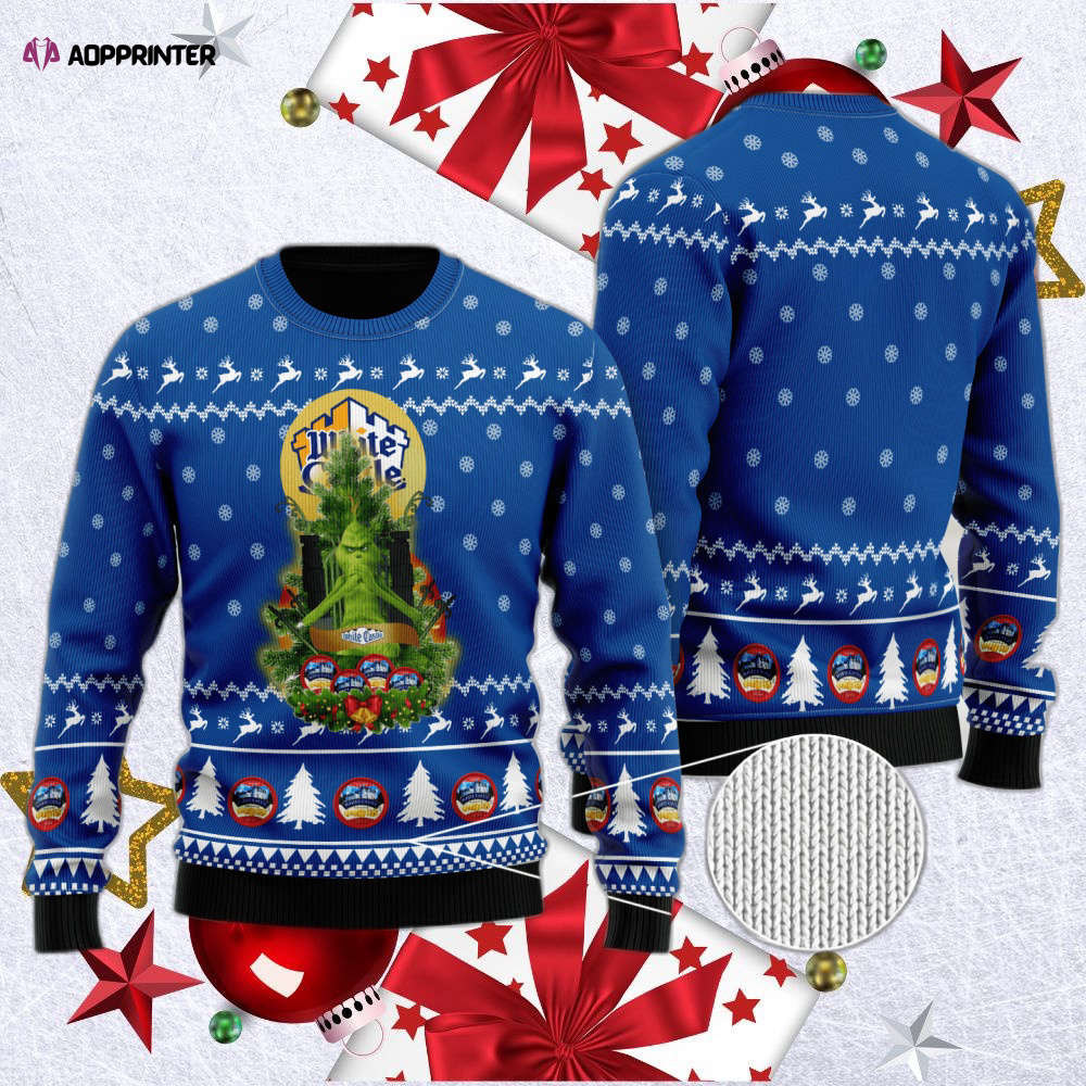 White Castle Grinch Snow Ugly Christmas Sweater