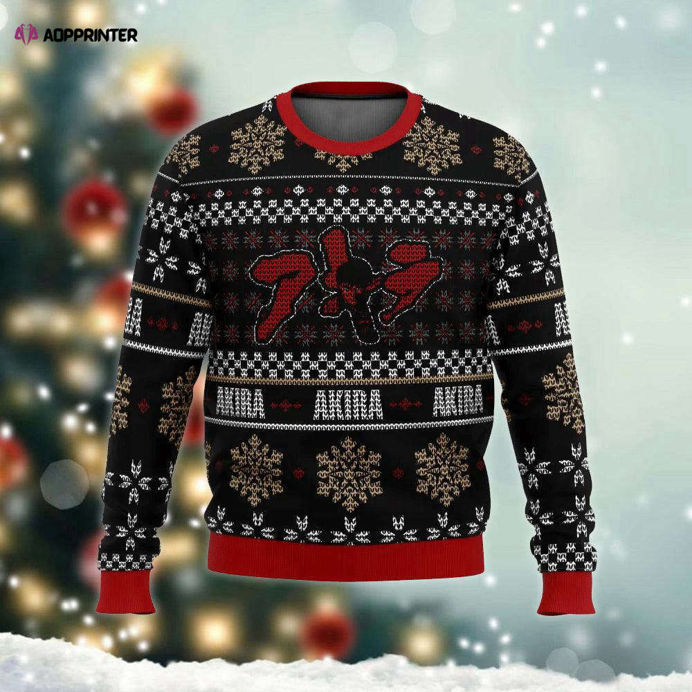 Xmas Anime Akira Kanji Ugly Sweater: Festive and Trendy Holiday Attire