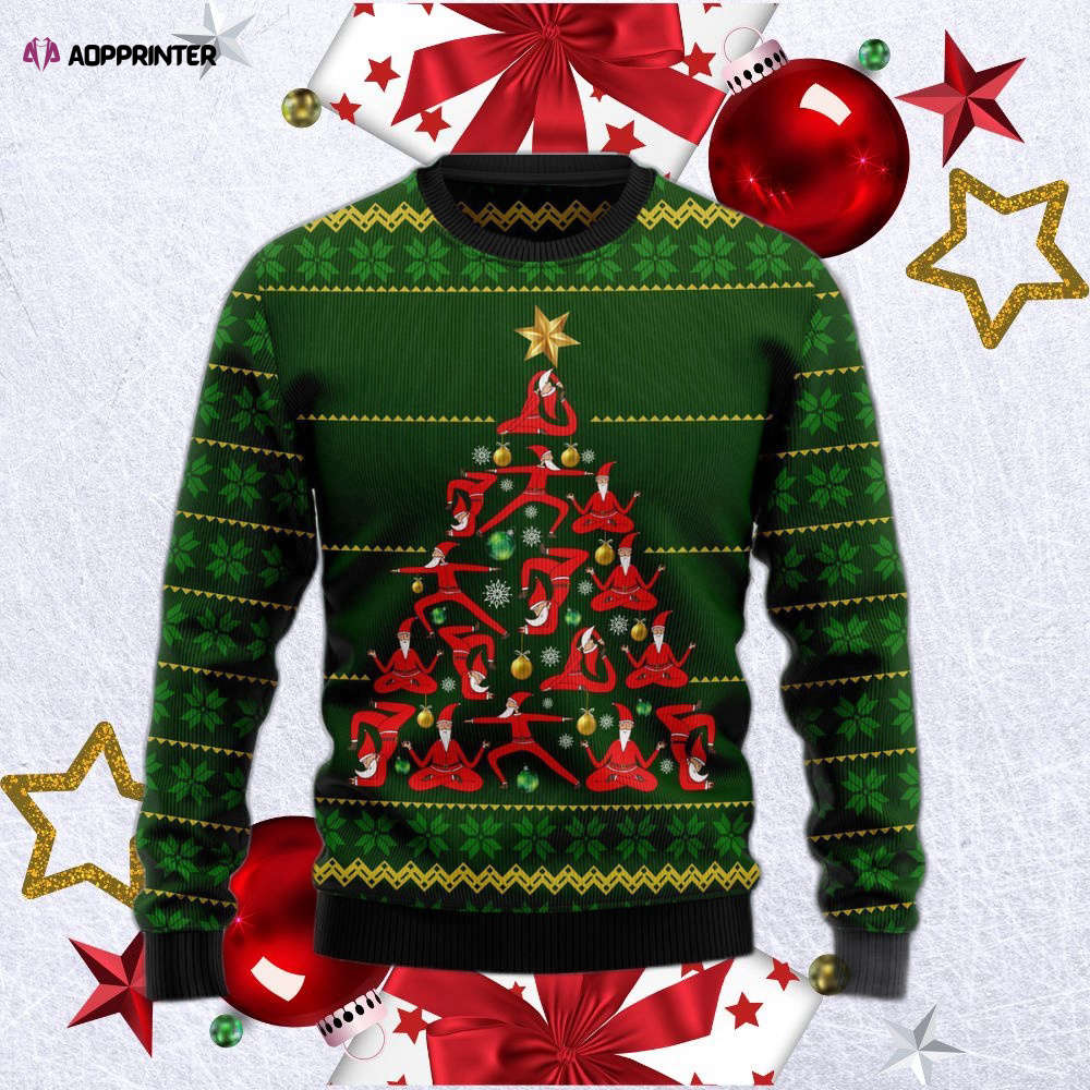 Yoga Christmas Ugly Christmas Sweater