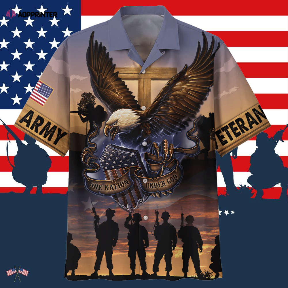 Army Home Of The Free Because Of The Brave Skull Hawaiian Shirt