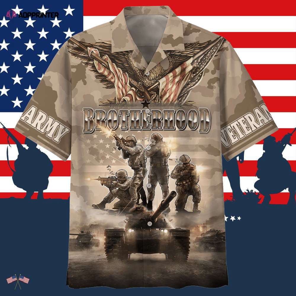 Army War And Brotherhood Hawaiian Shirt