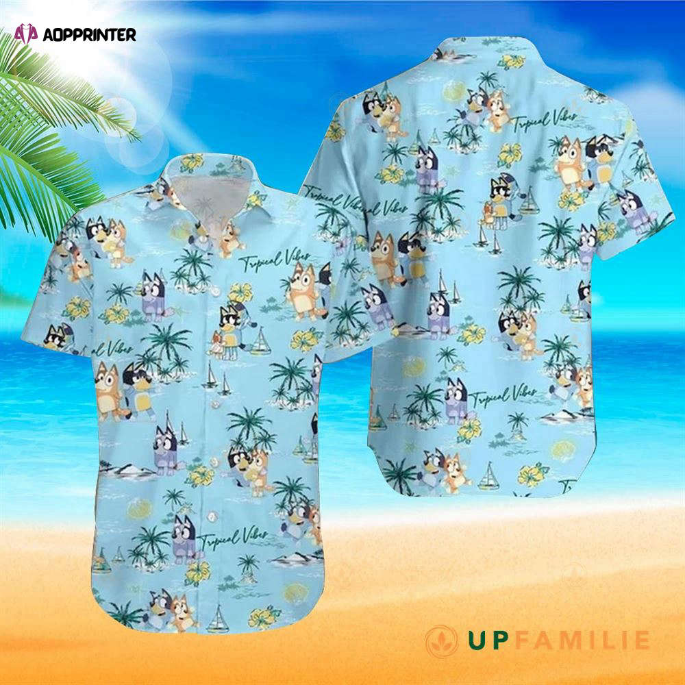 Bluey Bluey Family Hawaiian Shirt - Aopprinter