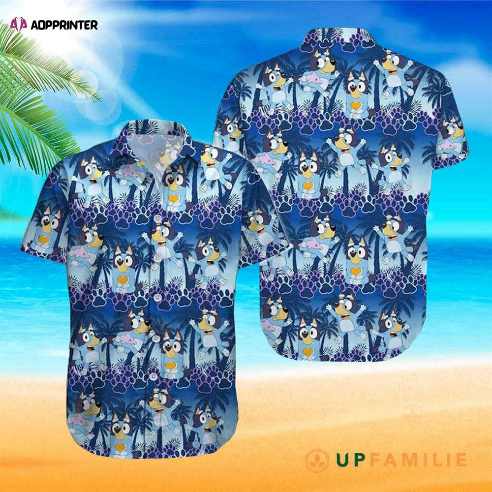 Bluey Bluey Shirt Dad Hawaiian Shirt