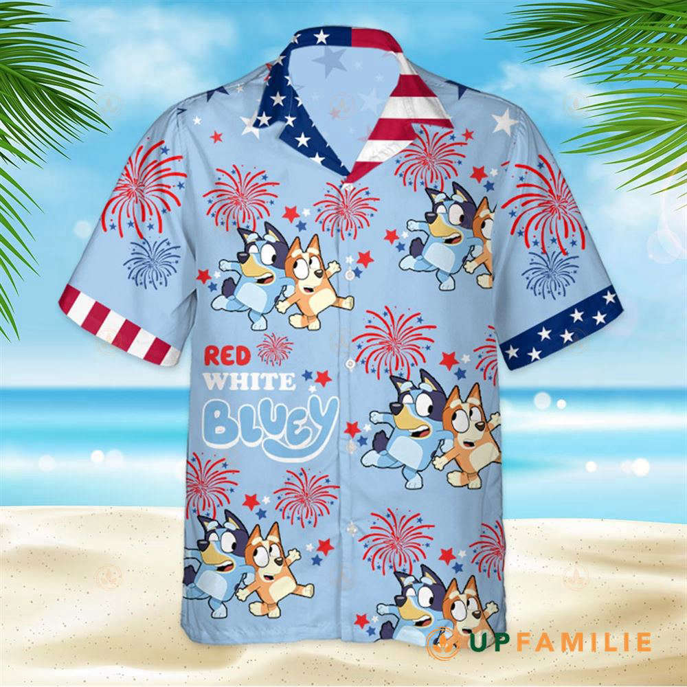 Bluey Independence Day Cool Hawaiian Shirt
