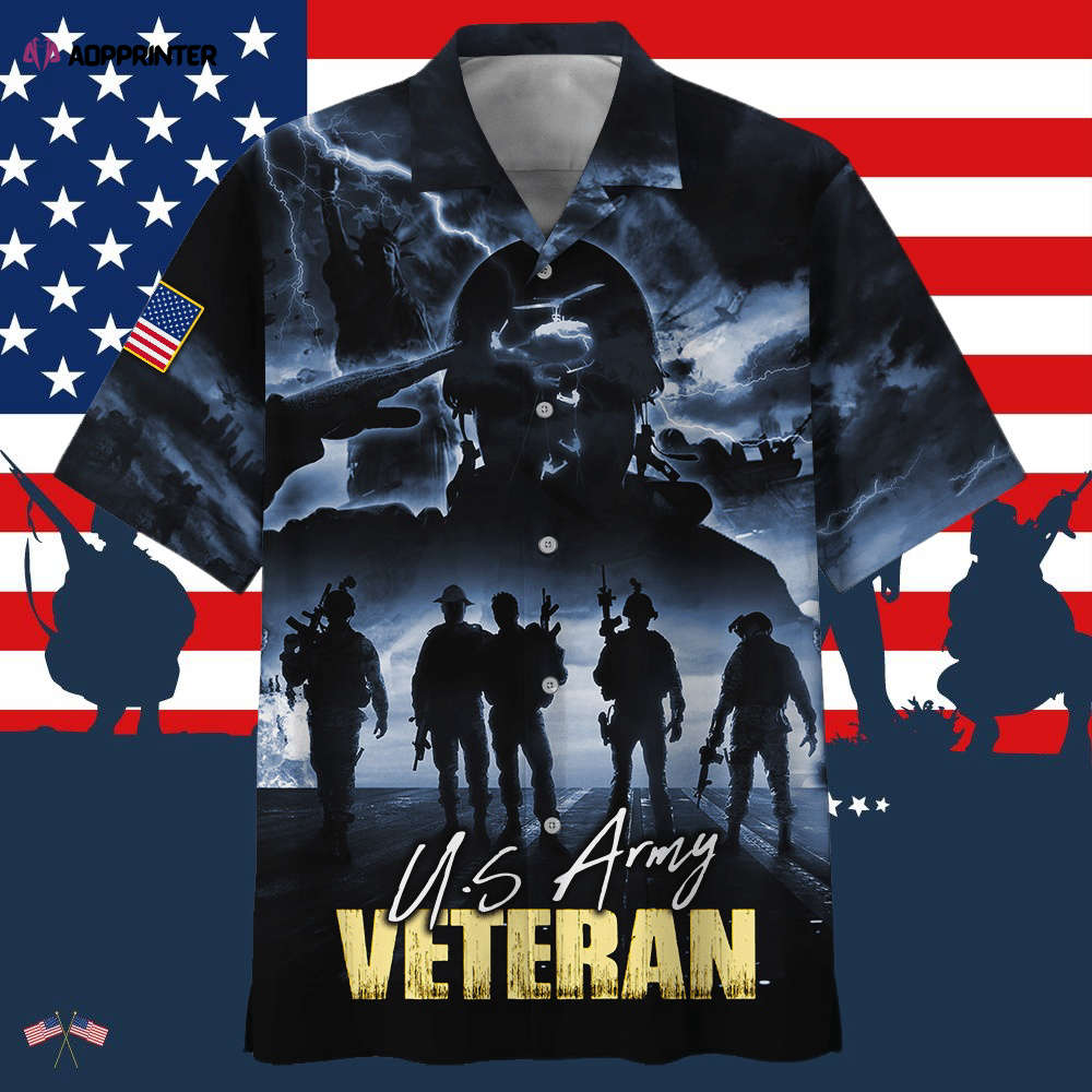 Brave U.S.Army Veteran Hawaiian Shirt