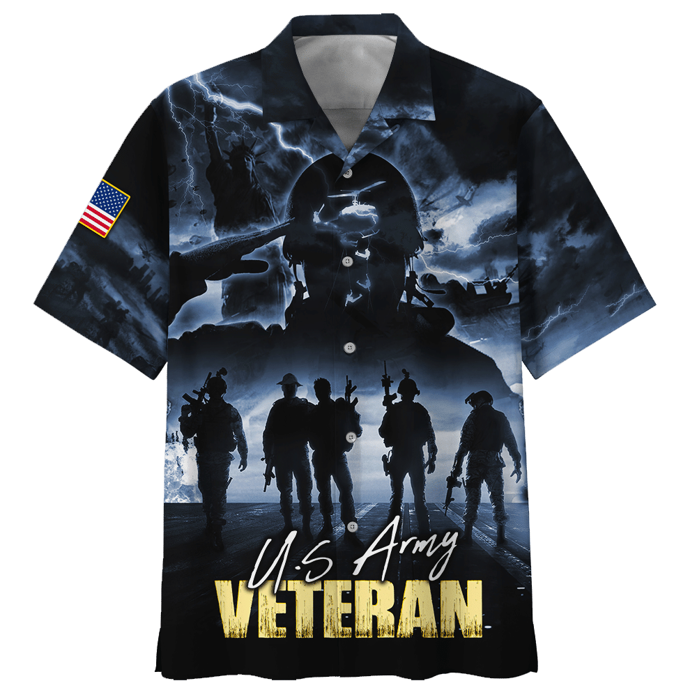 Brave U.S.Army Veteran Hawaiian Shirt