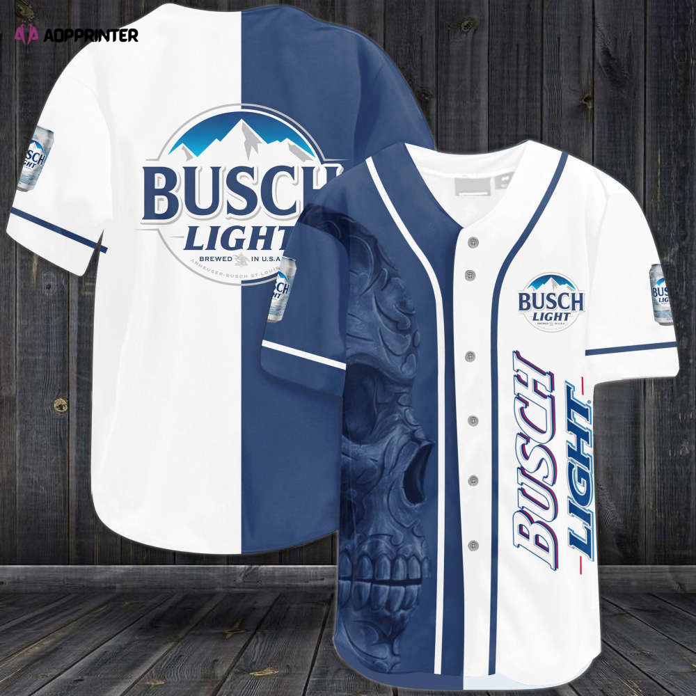 Busch Light Skull Baseball Jersey