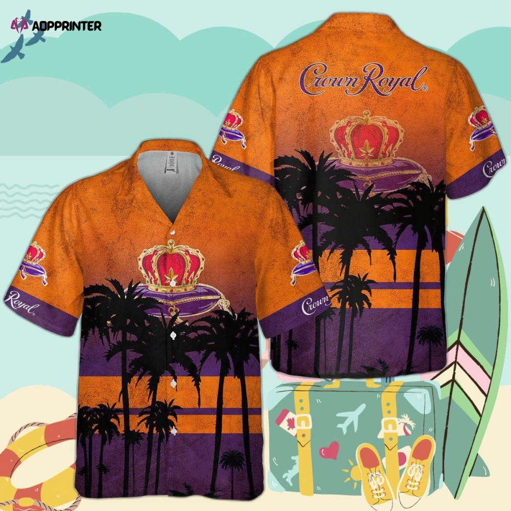 Crown Royal All Over Print 3D Hawaiian Shirt