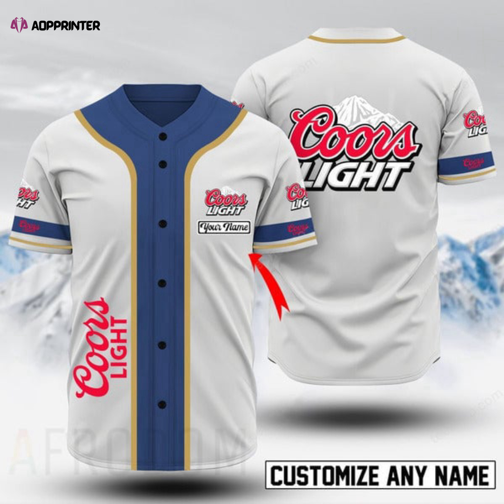 Custom Coors Light Baseball Jersey: Personalized Style for Game Day
