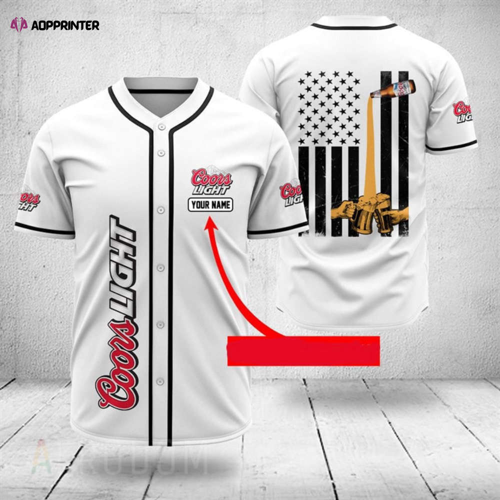 Custom Coors Light Baseball Jersey: Personalized Stylish and Unique