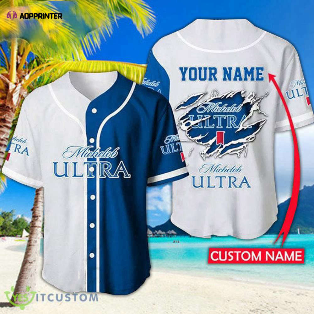 Custom Michelob Ultra Baseball Jersey Shirt – Personalized Gift for Men & Women