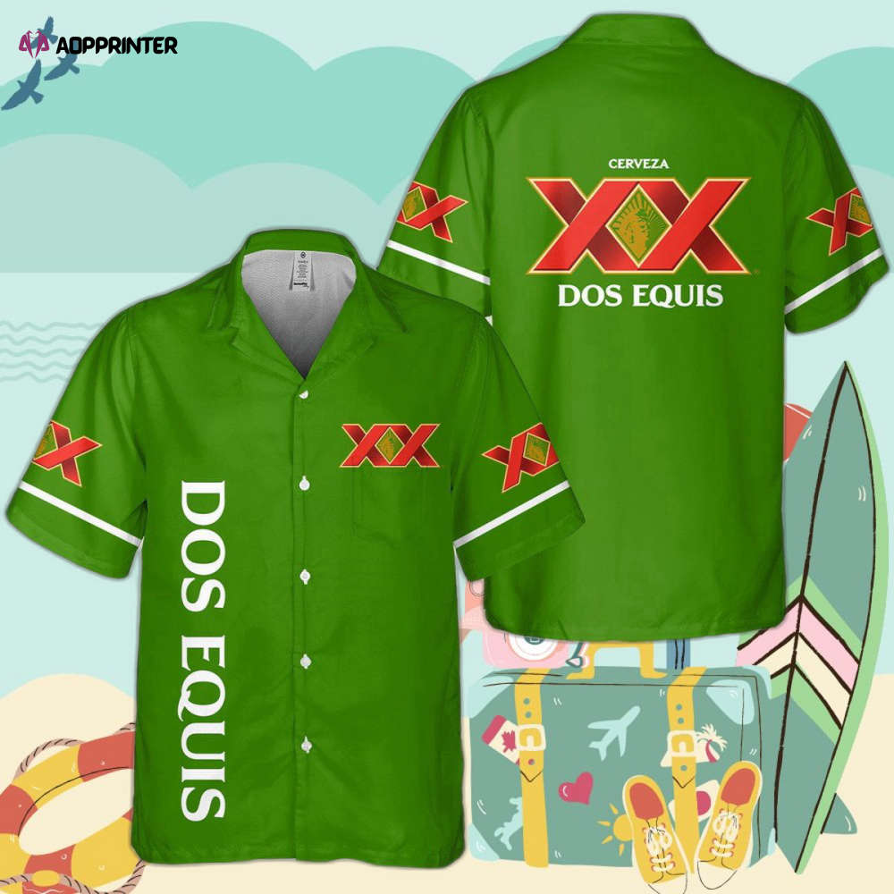 Dos Equis All Over Print 3D Hawaiian Shirt