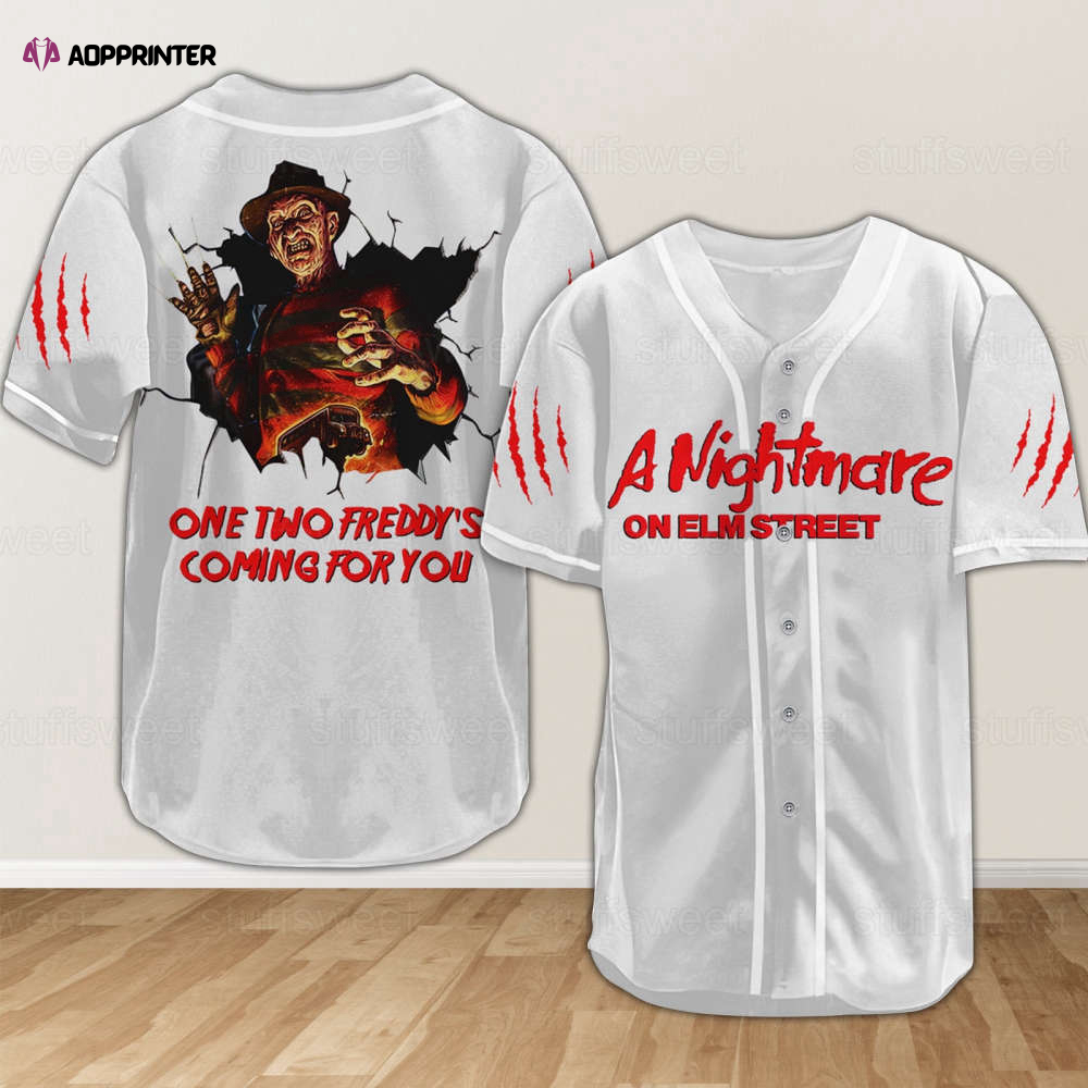 Freddy Krueger Baseball Shirt: Horror Movie Jersey & Shirts