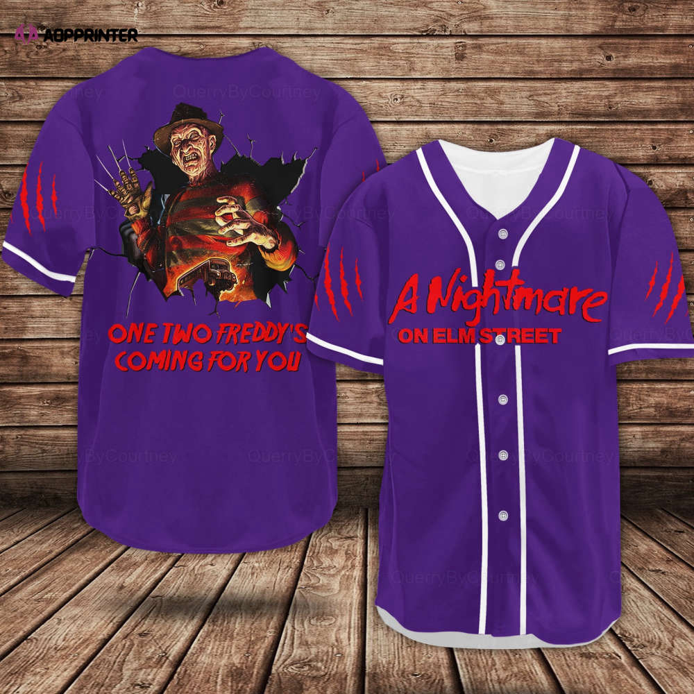 Freddy Krueger Shirt Collection: Custom Baseball Jersey for Horror Fans