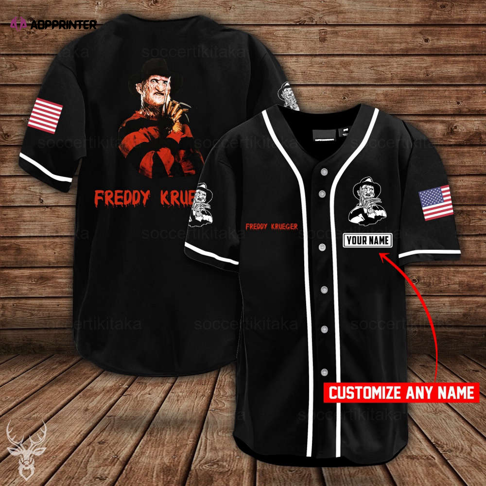 Freddy Krueger Shirt Collection: Custom Baseball Jersey for Horror Fans