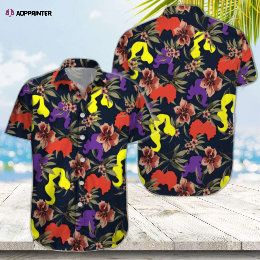Halloween Hawaiian Shirt Hocus Pocus Sanderson Sisters Flowers – Tropical Style