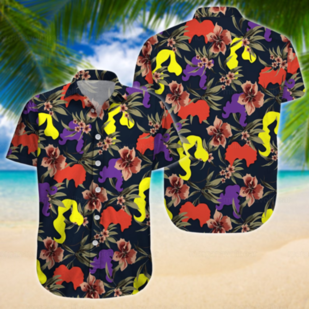 Halloween Hawaiian Shirt Hocus Pocus Sanderson Sisters Flowers – Tropical Style