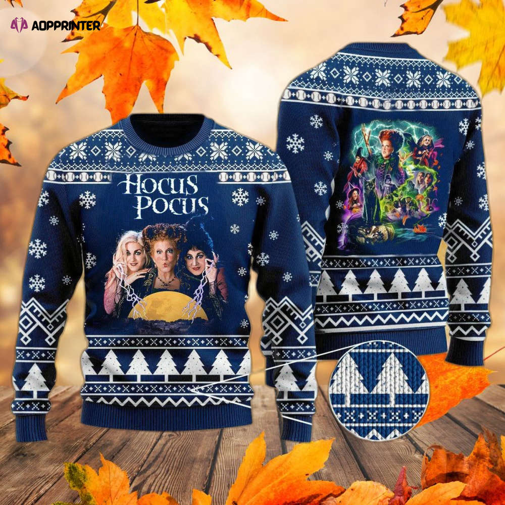 Hocus Pocus I Put A Spell On You Halloween Ugly Sweater