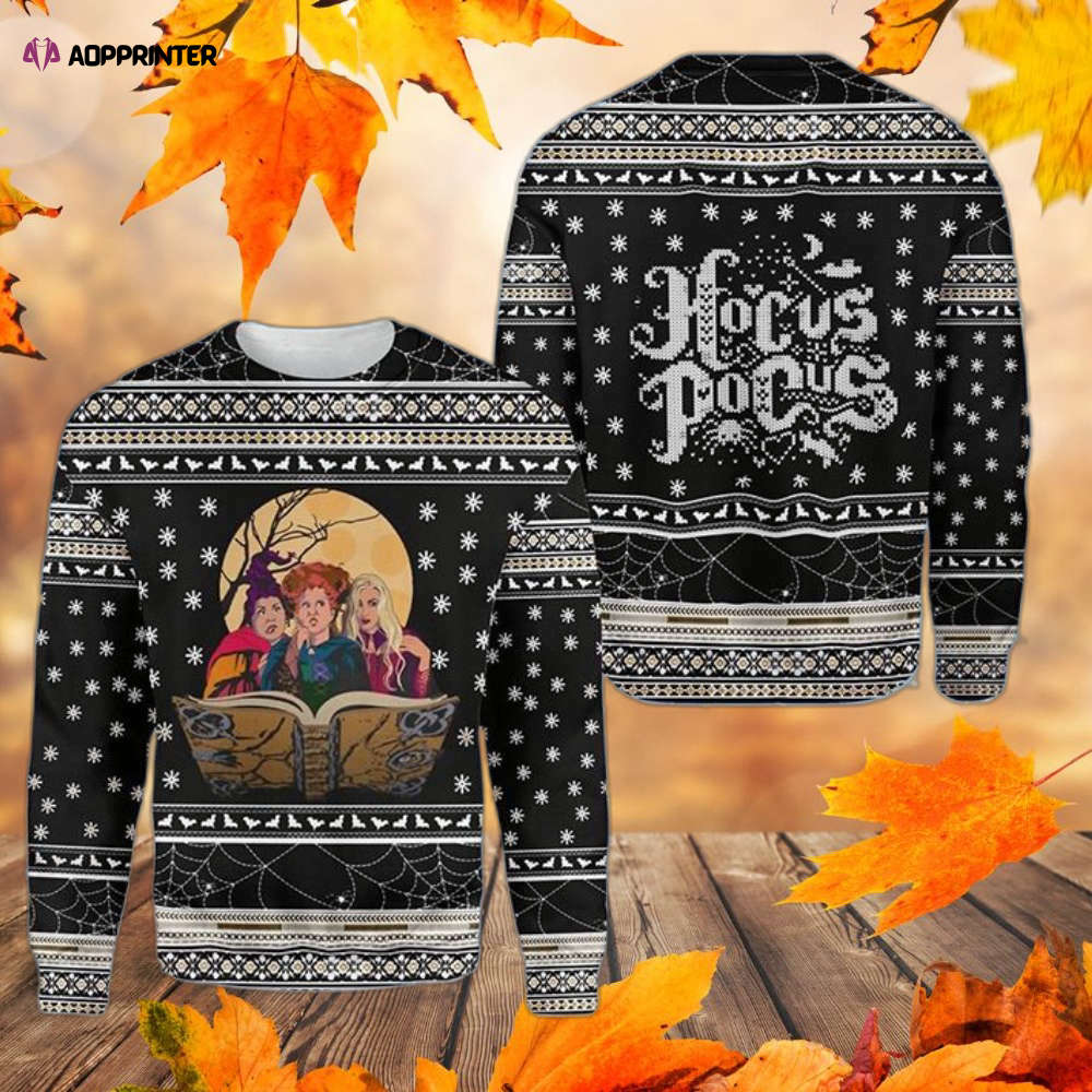 Hocus Pocus Sanderson Sisters Christmas Ugly Sweater
