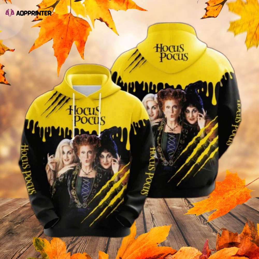Hocus Pocus Sanderson Sisters Halloween Movies 3D Hoodie