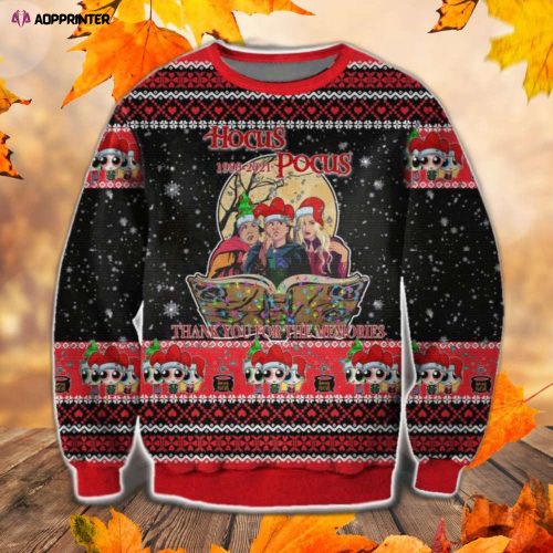 Horror Ugly Sweater Hocus Pocus Halloween Christmas