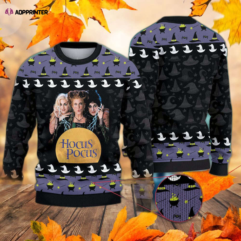 Halloween   Hocus Pocus Sanderson Sisters Ugly Sweater