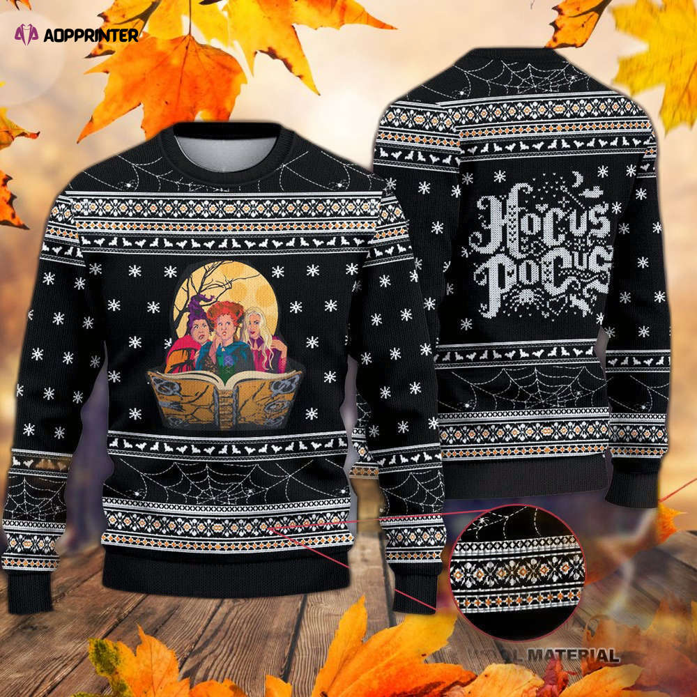 Hocus Pocus I Put A Spell On You Halloween Ugly Sweater